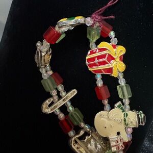 Festive Holiday Charm Bracelet